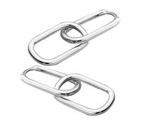 TOYANDONA Pendientes Geométricos Cuadrados, Pendientes de Aro para Mujer, Joyas de Plata Ligeras, Colgantes Elegantes, Uso Diario y Fiestas, Diseño Minimalista y Resistente, Tamaño Medio