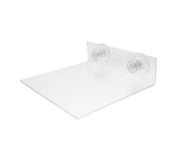 TOYANDONA Percha para Pájaros con Ventosa Transparente, Plataforma Plana Portátil, Soporte Resistente para Loros y Periquitos, Accesorio para Jaulas, Uso Ventanas y Paredes