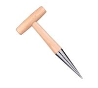 TOYANDONA Perforadora de Jardinería Portátil de Madera, Plantador de Plántulas Ergonómico Manivela, Herramienta Manual para Trasplante y Fertilización en Huertos y Jardines