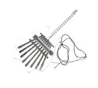 TOYANDONA Piano de Pulgar Mini Teclas Transparente Cristal Kalimba para Principiantes Portátil Instrumento Musical de Dedo Fácil de Transportar Mano