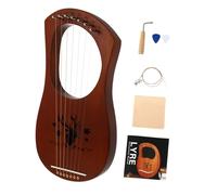 TOYANDONA Piano Vintage de Reno Arpa de Lira de Cuerdas Instrumento de Cuerda para Decoración de Navidad