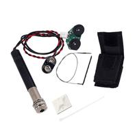 TOYANDONA Pickup Piezoeléctrico Acústico Con Control De Volumen y Tono Preamplificador Activo Integrado Instalación Fácil y Discreta Para Guitarra Acústica y Folk Material Resistente Negro
