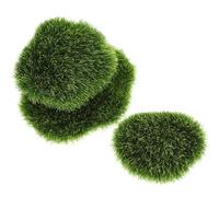 TOYANDONA Piedras Musgosas Artificiales Realistas 3 Piezas Grande Mediano Pequeño para Decoración de Jardín y Micro Paisajismo Material Estable para Exteriores Accesorios Decorativos