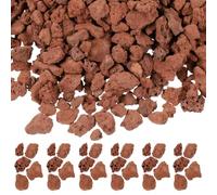 TOYANDONA Piedras Volcánicas Naturales Rojas para Acuario 3-6 Mm 60 G Bolsa, Decoración para Peceras y Mesa de Arena, Adornos para Paisajes y Jardinería, Rocas Base para Diorama