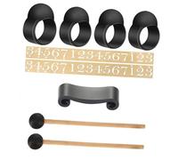 TOYANDONA Piezas de silicona para tambor de lengua, accesorios silenciosos protectores, compatibles con la mayoría de los instrumentos de percusión y tongue de acero