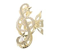 TOYANDONA Pinza Cabello Forma de Nota Musical de Agua, Clip Mediano de 10.5 Cm para Mujer, Accesorio para Peinar Cabello Fino o Grueso, Uso Diario Elegante