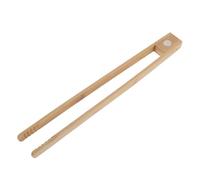 TOYANDONA Pinza magnética para tostadas de 22 cm: pinza magnética de bambú para alimentos, utensilio para cocina, buffet, catering, asar, tostar pan y ensaladas.