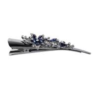 TOYANDONA Pinza Pelo de Metal Azul Diseño Antideslizante y Fácil de Usar, Clip Elegante para Mujer Adecuado para Fiestas y Peinados Rápidos