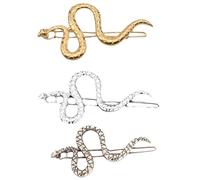 TOYANDONA Pinzas Pelo en Forma de Serpiente S, 3 Unidades, Aleación Resistente que Sostiene Bien el Cabello sin Caer, Adecuado para Uso Diario y Fiestas