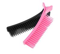 TOYANDONA Pinzas Profesionales para Colocar el Cabello, Pack de 2 Unidades en Color Rosa, Resistentes Dañar el Cabello, para Obsequio y Peinados en Casa