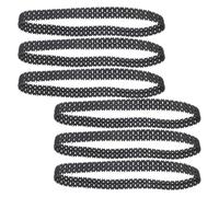 TOYANDONA Pistas de Tanque de Goma para Control Remoto 6 Piezas, Orugas de Repuesto Resistentes al Impacto, Diseño Ligero Multiterreno para Modelos de Tanques y Robots de Juguete