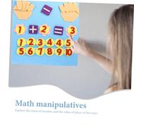 TOYANDONA Pizarra de Fieltro para Matemáticas Infantiles Juguete Educativo y Tablero de Tela No Tejida Seguro y Resistente al Aprendizaje y Coordinación Manual para Preescolar