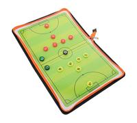 TOYANDONA Pizarra de Fútbol Portátil con Imanes y Borrador Tablero Táctico de PU Duradero para Entrenamiento y Competición de Fútbol Cinco Accesorio Práctico y