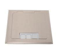 TOYANDONA Placa Ciega para Enchufe de Suelo Cuadrada de Acero Inoxidable | Caja Eléctrica Empotrada, Cierre Automático y Sencilla, Acabado Oculto y Enrasado