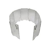 TOYANDONA Placa De Parabrisas De Aleación De Aluminio Interrogatorio Utensilios De Cocina para Acampar Picnic Parabrisas Plegable para Estufa De Exterior Parabrisas De Aluminio Plata