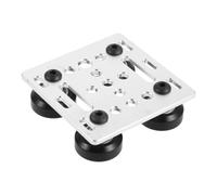 TOYANDONA Placa Metálica con Poleas de Ranura en V para Impresora 3d y Rodamientos de Alta Precisión, Movimiento Lineal Suave y Resistente para Talleres Pequeños
