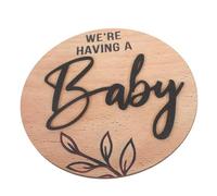 TOYANDONA Placa Redonda De Madera Letrero De Nacimiento Letrero De Llegada Para Hospital Decoración De Habitación Infantil