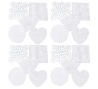 TOYANDONA Plastic Canvas para Punto de Cruz Juego de 50 Láminas Superficie Lisa y Fácil Almacenamiento, Adecuado para Manualidades y Bordado en Tapices