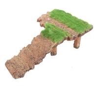 TOYANDONA Plataforma de Tortuga de Resina Base de Madera, Tamaño Mediano, Soporte para Tomar el Sol en Peceras y Terrarios, Decoración Segura para Reptiles Acuáticos y Anfibios, Accesorio