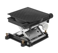 TOYANDONA Plataforma Elevadora de Tijera Ajuste Estable para Laboratorio con Soporte de Gato de Aluminio y Plataforma de 9x9 Cm para Proyectos de Carpintería y Experimentos Biológicos