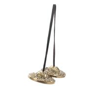 TOYANDONA Platillos Tingsha De Latón Nepalí Para Meditación y Yoga, Címbalos Espirituales Decorativos Dobles Diseño Doble Dragón, Sonido Melódico Para Mindfulness y Sanación, Instrumento Ritual Manual