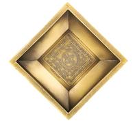 TOYANDONA Plato de Fuego de Cobre para Quemar Incienso y Almacenar Cenizas, Adecuado para Rituales Budistas y Ofrendas en Templos