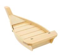 TOYANDONA Plato de Sushi de Madera Forma de Barco Grande 42X17X75 CM Bandeja para Aperitivos Estilo Japonés Adecuado para Servir Sashimi Restaurantes y Cenas Familiares