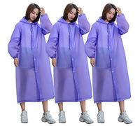 TOYANDONA Poncho de Lluvia Impermeable Impermeable para Adultos 6Pcs con Capucha Poncho de Emergencia Desechable Mono Protector para Adultos