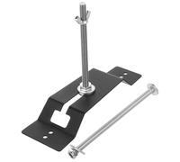 TOYANDONA Porta Llantas de Repuesto de Pared para Remolque Negro | Acero al Carbono, Ajuste, Acceso Rápido y Máxima Seguridad, Diseño Negro para Llanta de Repuesto