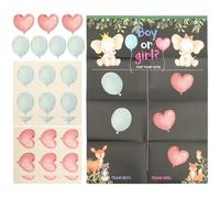 TOYANDONA Póster para Fiesta de Revelación de Género Negro Pegatinas para Votación y Decoración Suministros para Fiesta Gender Reveal Ideas para Revelación de Género y Celebración