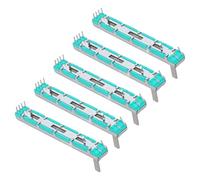 TOYANDONA Potenciómetro Deslizante de Doble Canal de Plástico y Hierro B10k 5 Unidades, Módulo de Control Lineal para Proyectos de Programación y Mezcla de Audio