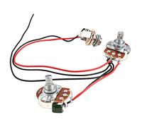 TOYANDONA Prewired Bass Guitar Harness Pots Metal Plastic Parts Easy Installation Lightweight Accessory for Electric Guitar