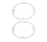TOYANDONA Protector de Plato para Bicicleta de Montaña 48 Dientes 4 Orificios Blanco Cubierta Protectora de Bielas de Plástico Guía de Cadena para Ciclismo Todoterreno Pack 2 Unidades