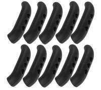 TOYANDONA Protector para Asa de Olla Antideslizante Resistente al Calor Funda para Asa de Sartén y Utensilios de Cocina 10 Piezas Negras Compatible Cacerolas Vaporeras y Ollas para