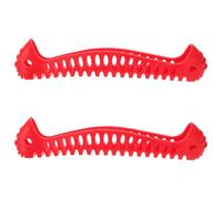 TOYANDONA Protectores de Cuchillas para Patines de Hielo, Fundas Elásticas Resistentes en Color Rojo, Talla 255, Paquete de 2 Piezas, Accesorios Ajustables para Patinaje Artístico y Hockey,