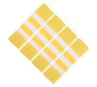 TOYANDONA Protectores para Perros 4 Unidades Calentadores de Patas Tejidos de Poliéster Suaves Talla L Amarillos Rayas Protección Transpirable para Articulaciones y Corvejones Uso