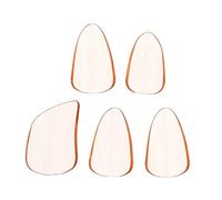 TOYANDONA Púas para Dedos de Guzheng 5piezas de PC Color Naranja Diseño Ergonómico y Forma Lisa para Protección y Comodidad Interpretación de Instrumentos de Cuerda