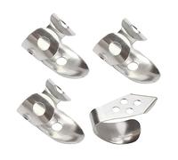 TOYANDONA Púas Pulgar Ajustables De Metal Para Guitarra y Banjo, 4 Unidades Huecas Para Dedo, Protección De Uñas y Mayor Control, Accesorio Adecuado Para Guitarra Acústica y Banjo