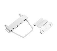 TOYANDONA Puente de Repuesto Metálico Eléctrico de 4 Cuerdas, Cordal Hueco Rígido para Guitarra Eléctrica, Pieza Compatible para Instalación en Instrumentos Musicales