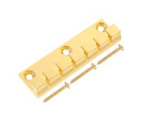 TOYANDONA Puente Fijo de Guitarra Eléctrica Cejuela Metálica Cordal de Carga Superior para Guitarra de Cuerdas para Reemplazo Cuerdas Través del Cuerpo