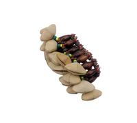 TOYANDONA Pulsera De Baile Con Campanas De Mano Pulsera Africana Para Djembe Tuerca De Madera Color Madera Para Niños