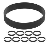 TOYANDONA Pulsera de silicona lisa, elástica, deportiva, de goma negra, para hombre y mujer, ideal para fiestas y eventos en equipo.