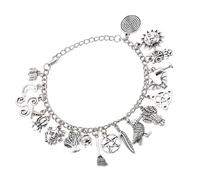 TOYANDONA Pulsera Multielementos de Aleación Sol y Luna, Araña | Diseño Creativo y Único, Estilo Retro Delicado, Color Plata, para Concierto y Bar