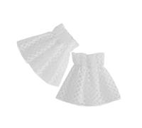 TOYANDONA Puños Ribete de Encaje para Mujer Puños de Muñeca de Moda Mangas de Muñeca Desmontables para Vestidos de Fiesta y Eventos Formales