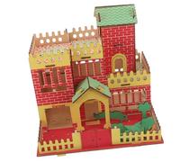 TOYANDONA Puzzle de Madera Kit de Construcción Manual DIY Modelo Casa de Madera para Educación Temprana Desarrollo Habilidades Motoras y Creatividad