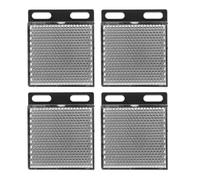 TOYANDONA Reflector para Sensor fotoeléctrico de Rejilla retrorreflectante 4 Piezas con Alta reflectividad y reducción de deslumbramiento para Seguridad Vial y del hogar