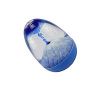 TOYANDONA Reloj De Arena Creativo Pequeño Arena Azul Flotante, Acrílico Forma De Volcán, Temporizador Decorativo para Escritorio y Hogar, Adorno Mesa y Oficina, Obsequio Original