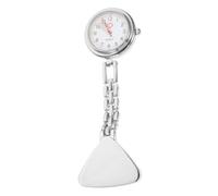 TOYANDONA Reloj de Bolsillo para Enfermeras de Aleación Plateada, Luminoso para Uso Hospitalario, Tamaño Compacto, Resistente y Cómodo para Personas Mayores y, Reloj Moderno Cuarzo,