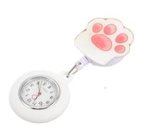 TOYANDONA Reloj de Enfermera Electrónico Portátil para Mujer Reloj de Bolsillo Telescópico Blanco 106 Diseño Extensible Práctico para Uso Médico y Sanitario