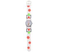 TOYANDONA Reloj Infantil Analógico Diseño 3D de Baloncesto Esfera Números Coloridos Movimiento de Cuarzo Preciso Color Blanco Cómodo y Seguro para Adecuado para Aprender la Hora y Uso